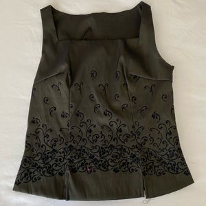 Vintage corset tank top